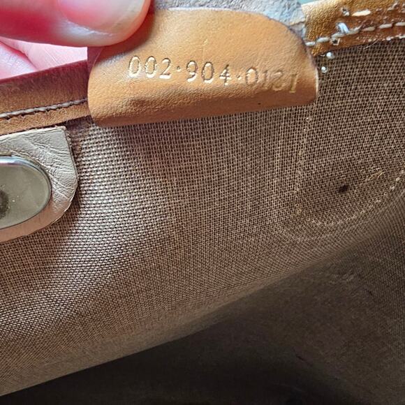 Gucci Vintage Supreme Web Sherry Line Tote Beige Red 002 904 0131 *AS IS* - Picture 9 of 12